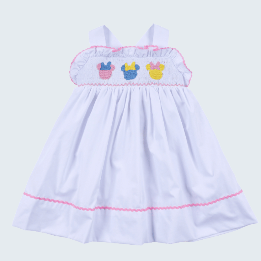 White Character Ruffle Dress