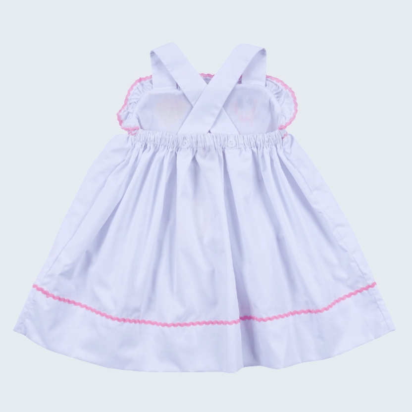 White Character Ruffle Dress