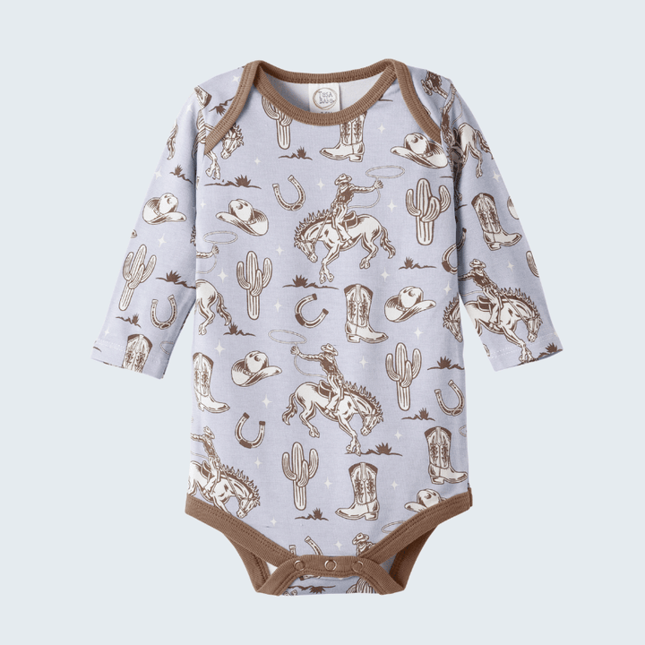 Blue Western Cowboy Bamboo Bodysuit