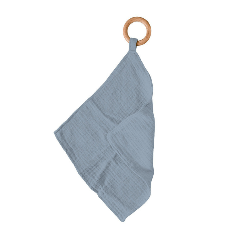 Blue Fog Cotton Newcastle Blankie Teether