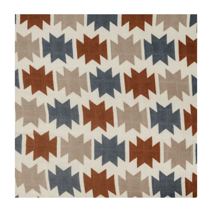 Western Aztec Muslin Crib Sheet