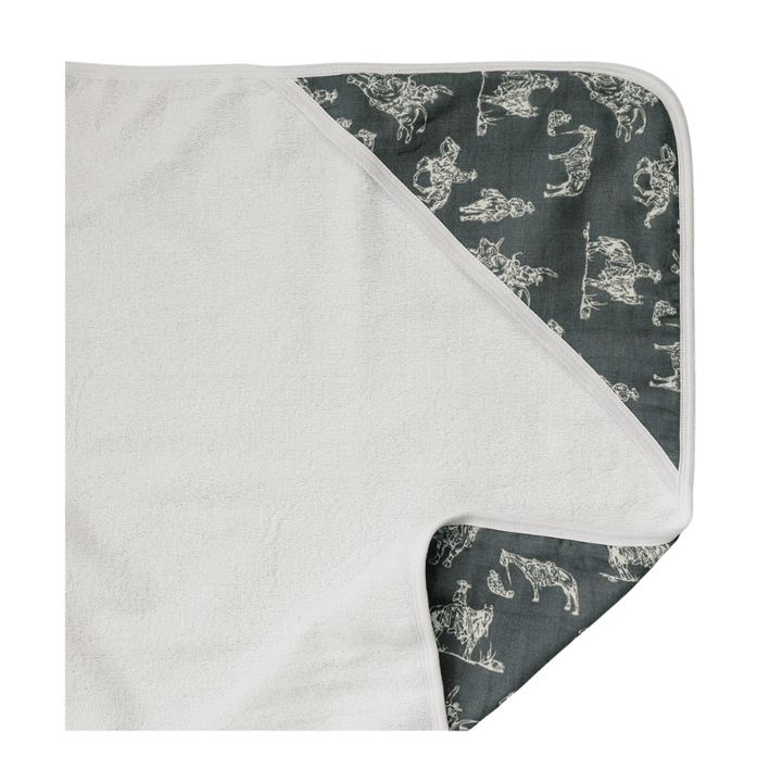 Wild West Muslin Hooded Towel
