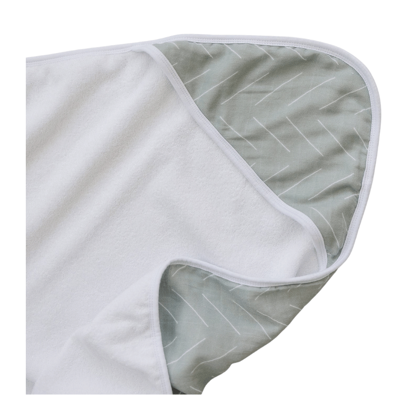 Desert Sage Muslin Hooded Towel