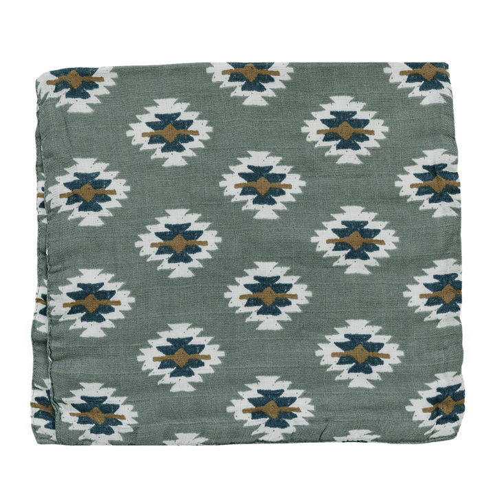 Southwest Aztec Muslin Burp Cloth