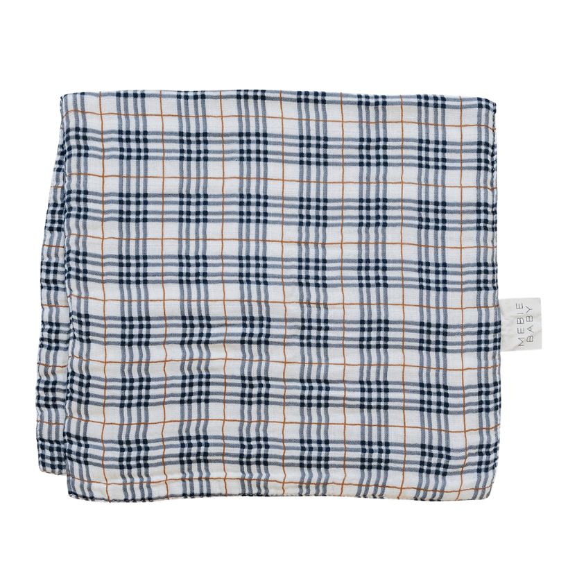 Vintage Plaid Muslin Burp Cloth