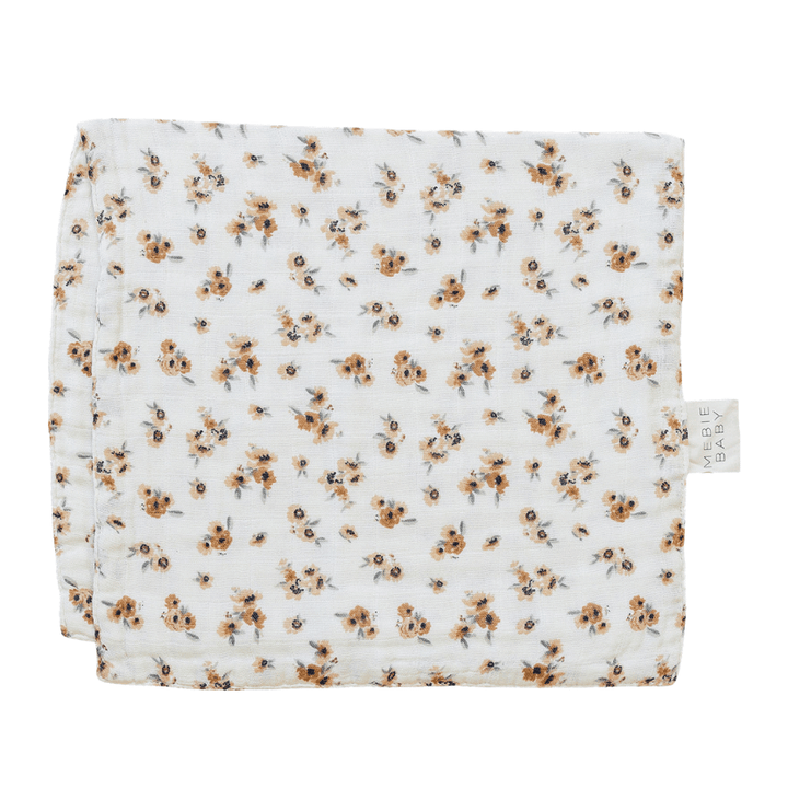 Autumn Bloom Muslin Burp Cloth