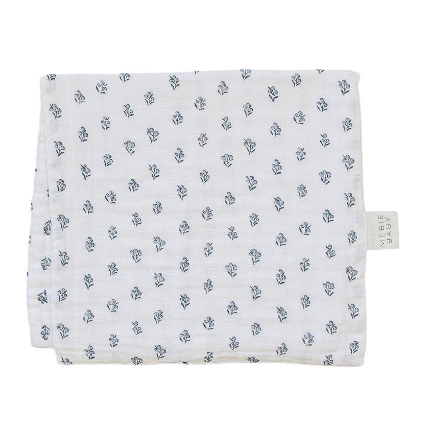 Cream Berry Muslin Burp Cloth