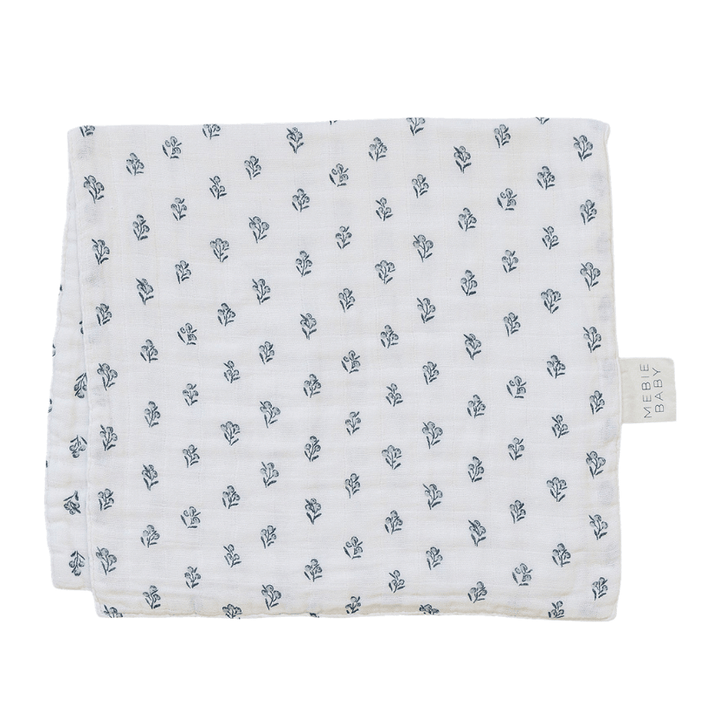 Cream Berry Muslin Burp Cloth