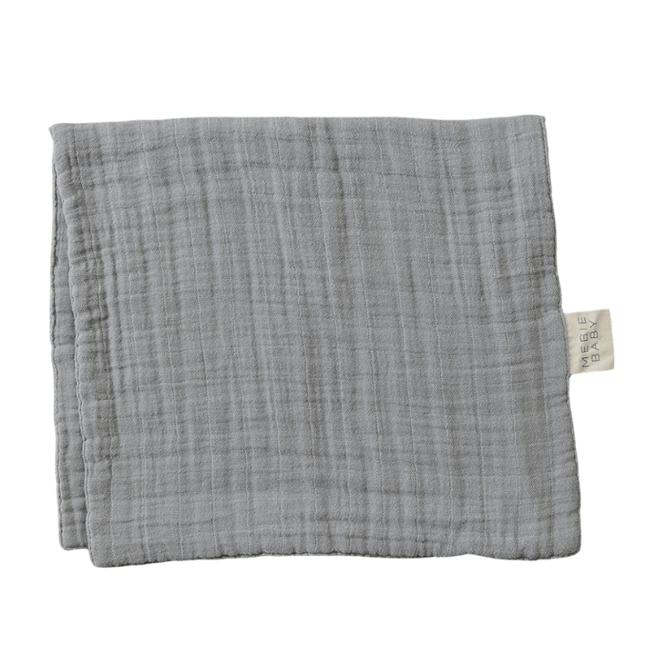 Dusty Blue Muslin Burp Cloth