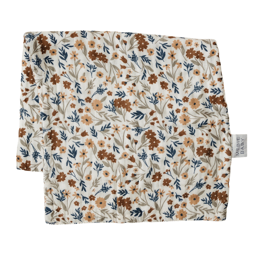 Harvest Floral Muslin Burp Cloth