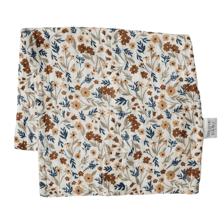 Harvest Floral Muslin Burp Cloth