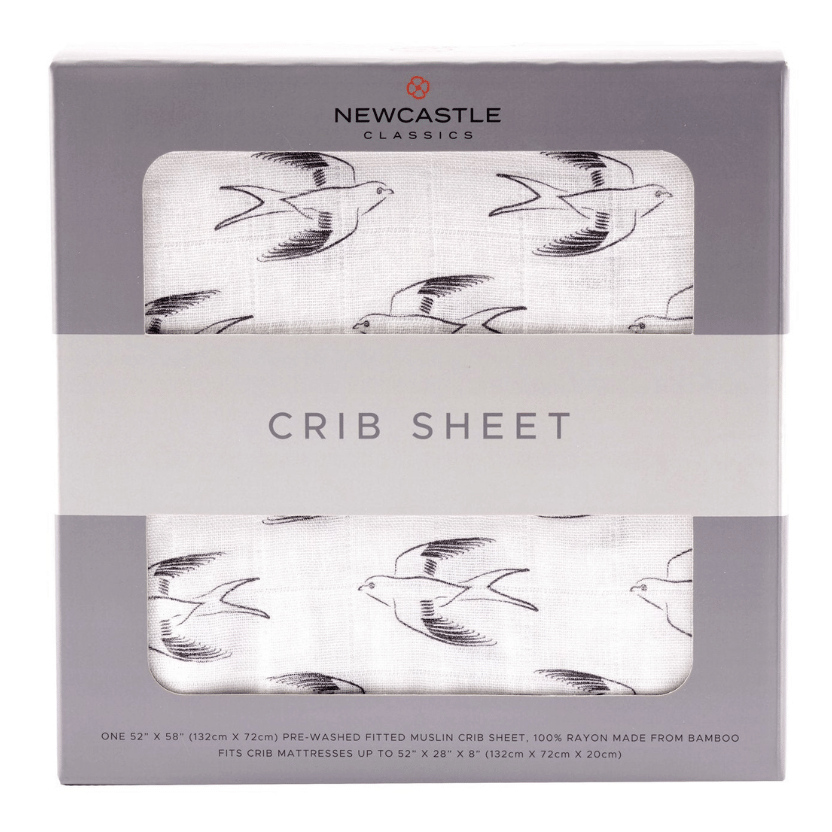 Sparrows Cotton Muslin Crib Sheet
