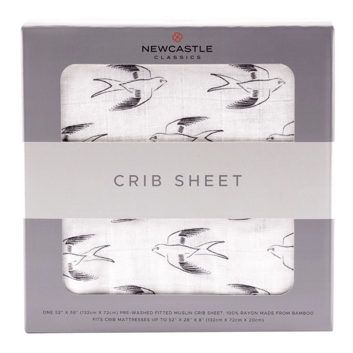 Sparrows Cotton Muslin Crib Sheet