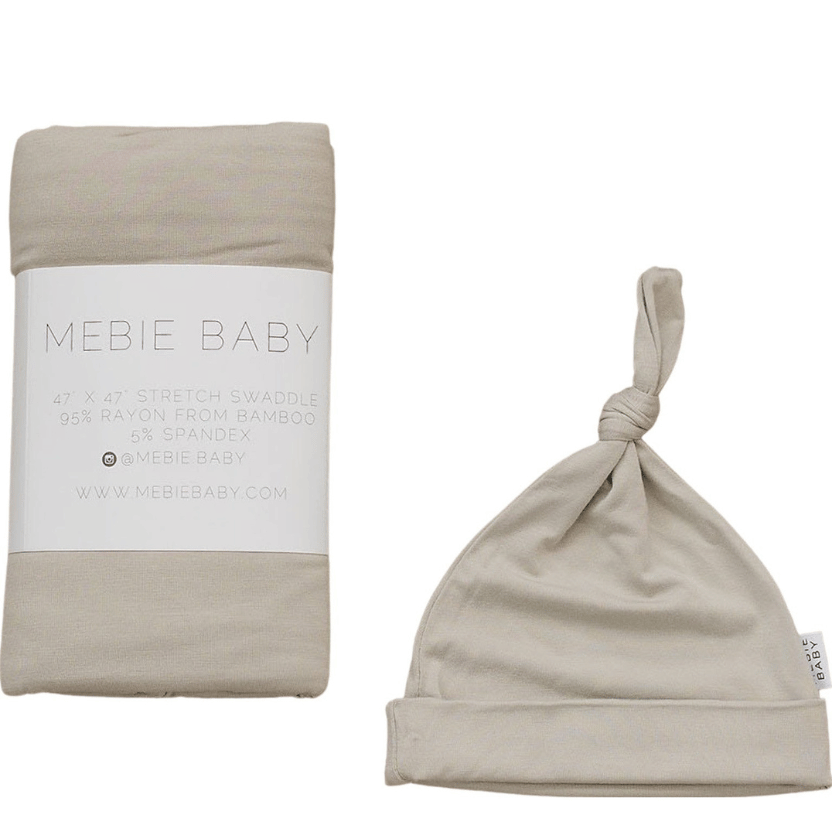 Oatmeal Bamboo Hat OR Head Wrap Set