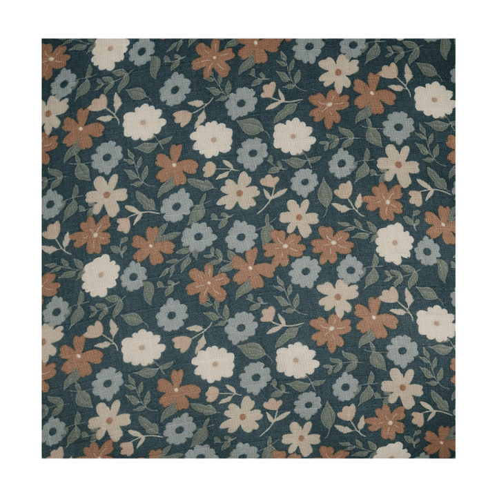 Midnight Floral Muslin Crib Sheet
