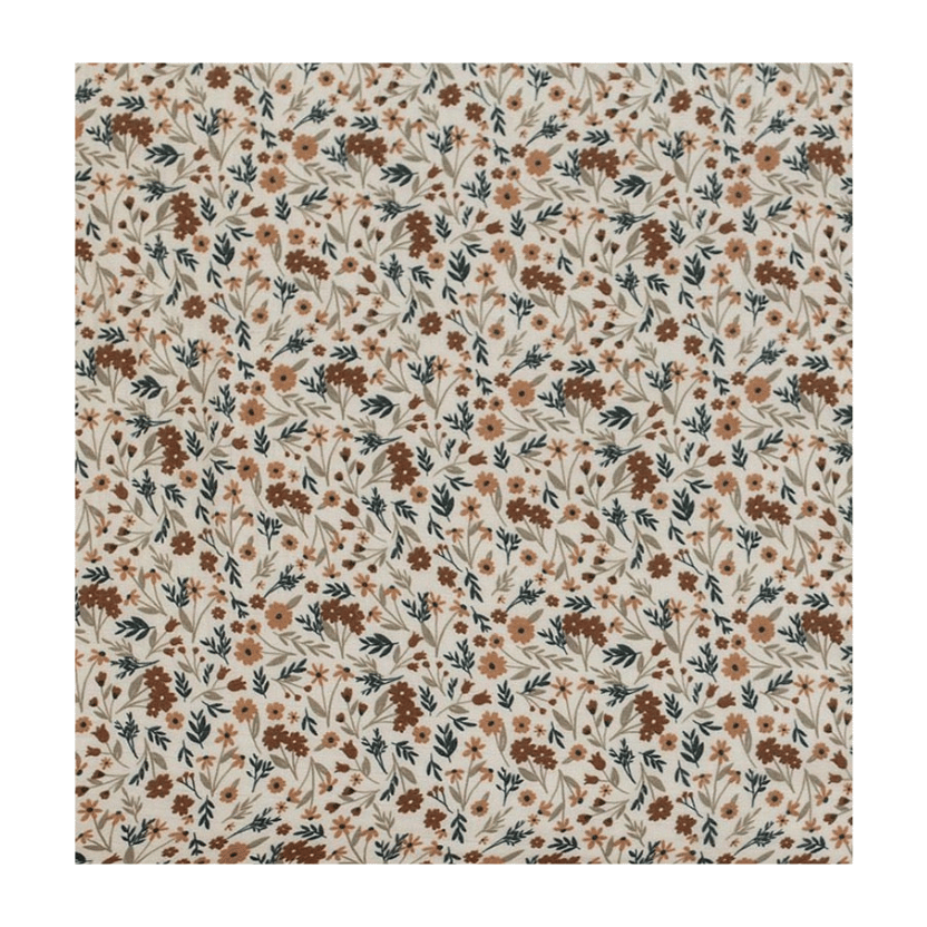 Harvest Floral Muslin Crib Sheet
