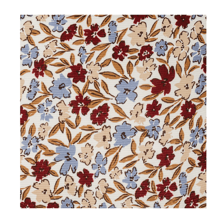 Desert Floral Ribbed Bamboo Stretch Crib Sheet