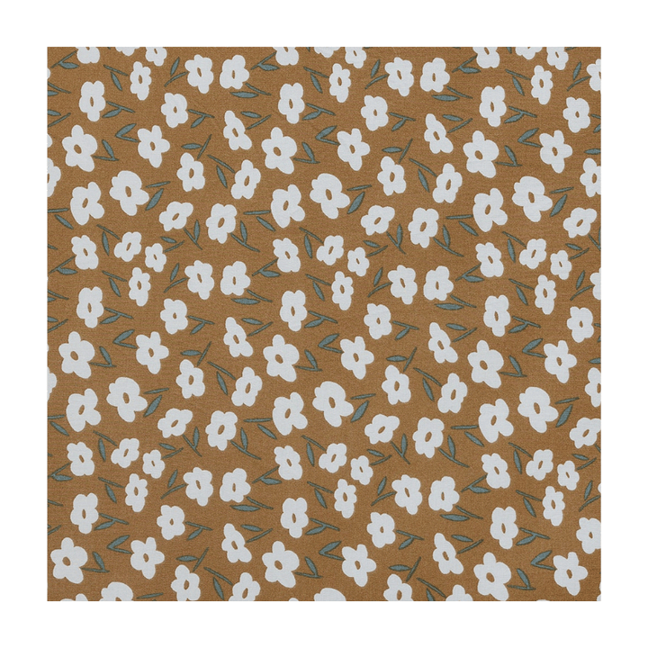 Mustard Floral Bamboo Stretch Crib Sheet