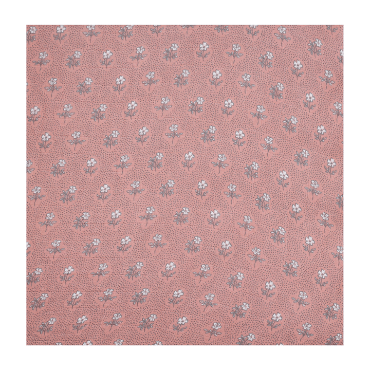 Vintage Pink Floral Muslin Crib Sheet