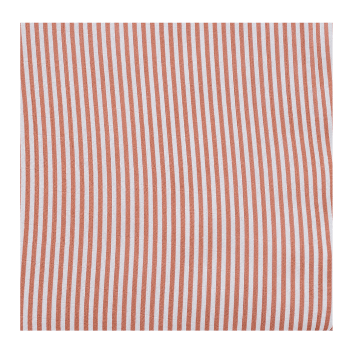 Pink Stripes Muslin Crib Sheet