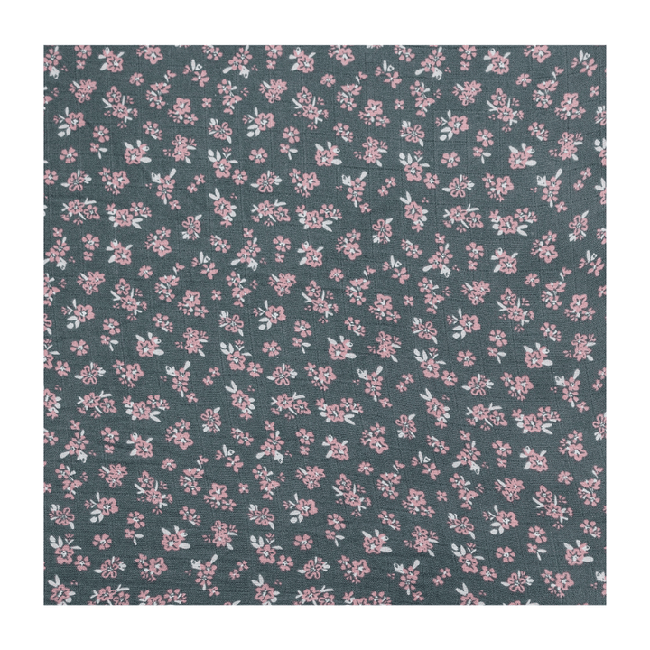 Olive Bloom Muslin Crib Sheet
