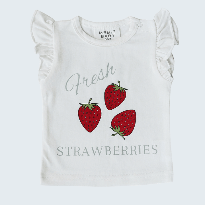 Strawberry Ruffle Tee