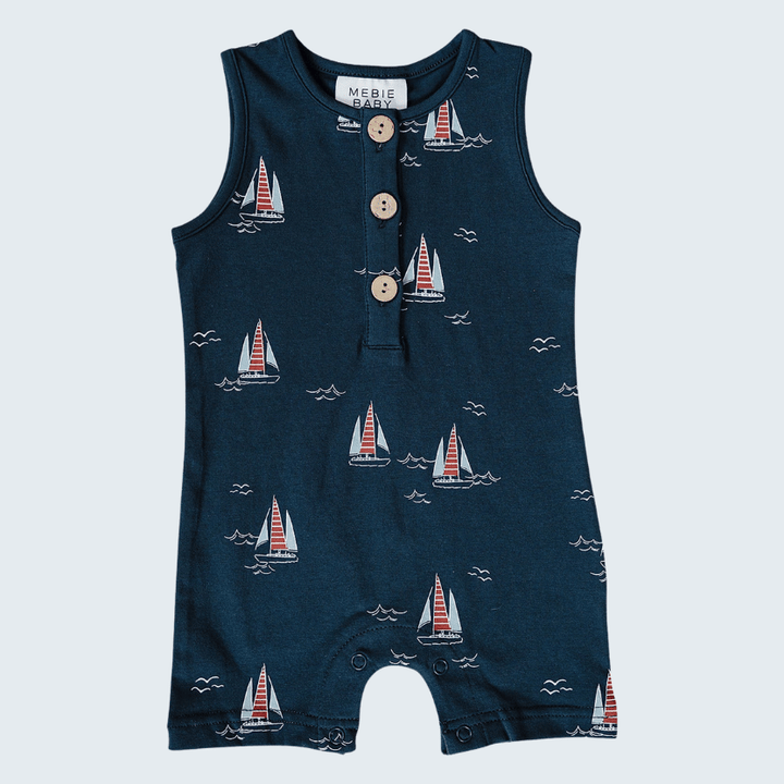 Sailboat Short Romper