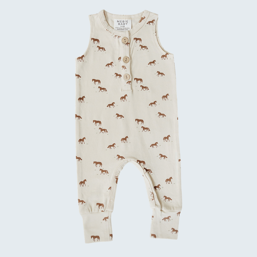 Horse Print Tank Romper