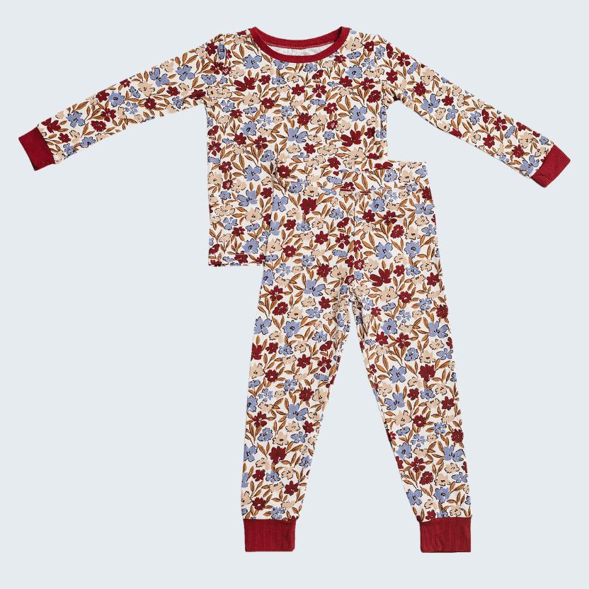 Desert Floral Ribbed Bamboo Cozy Set
