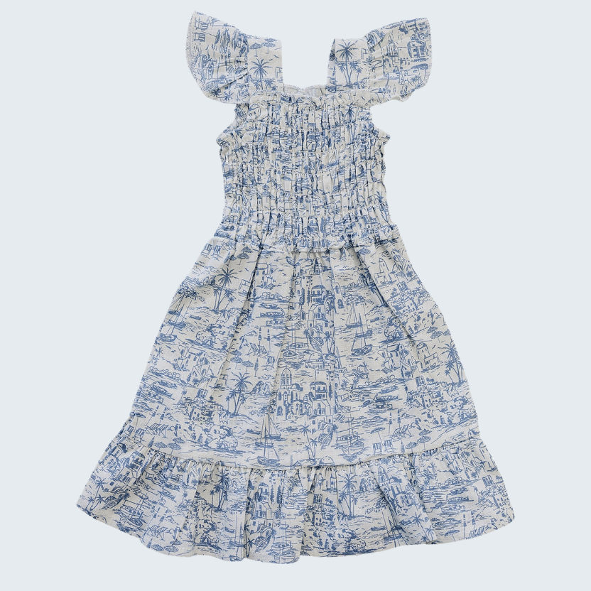 Santorini Smocked Dress