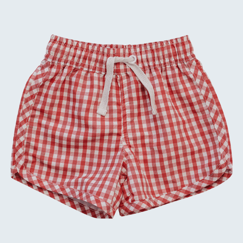 Gingham Swim Shorts