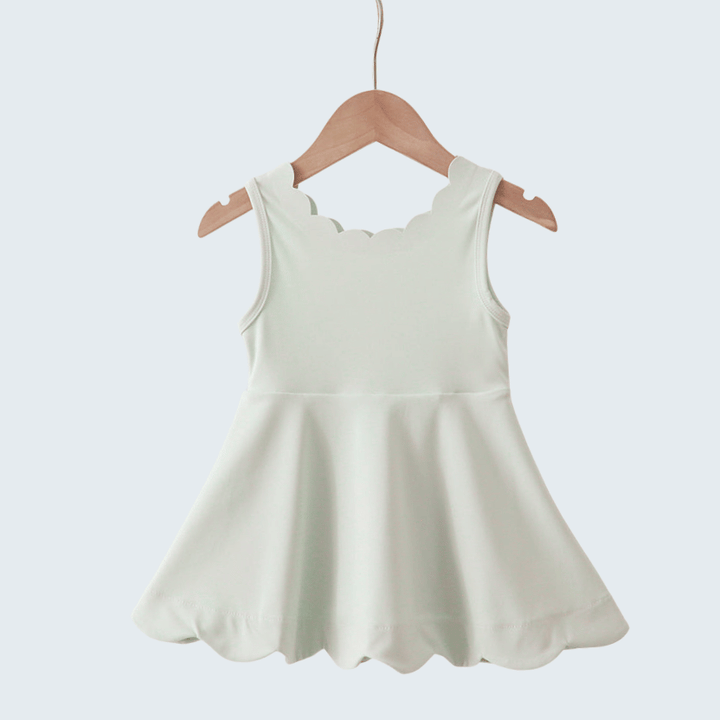 Sage Scalloped Active Dress