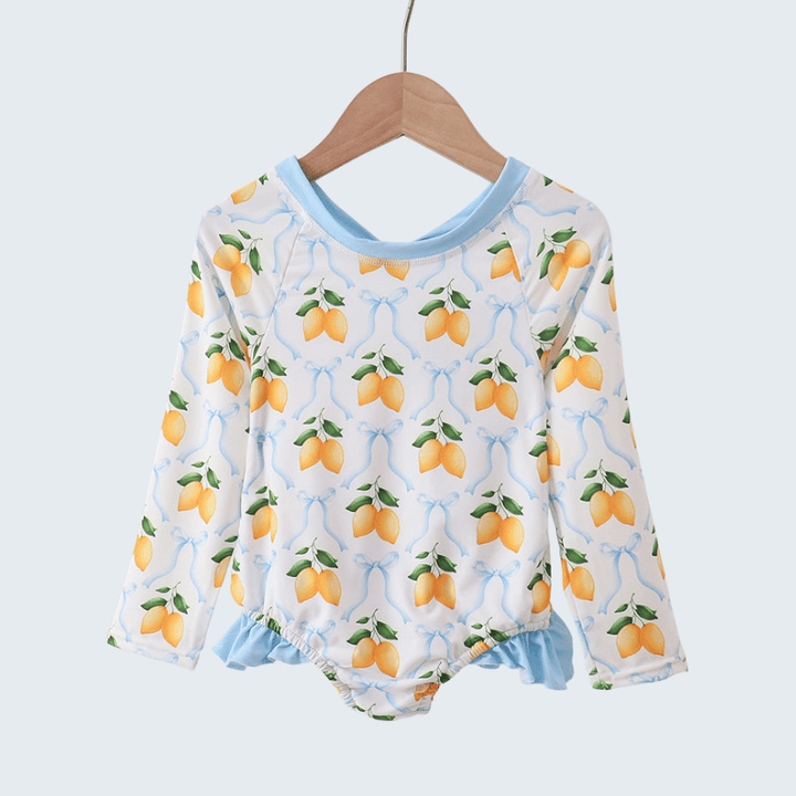 Blue Bow Lemon Rashguard