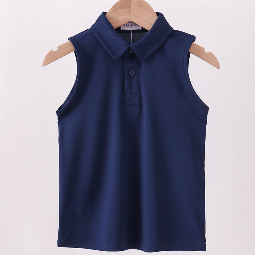 Blue Everyday Collared Tank