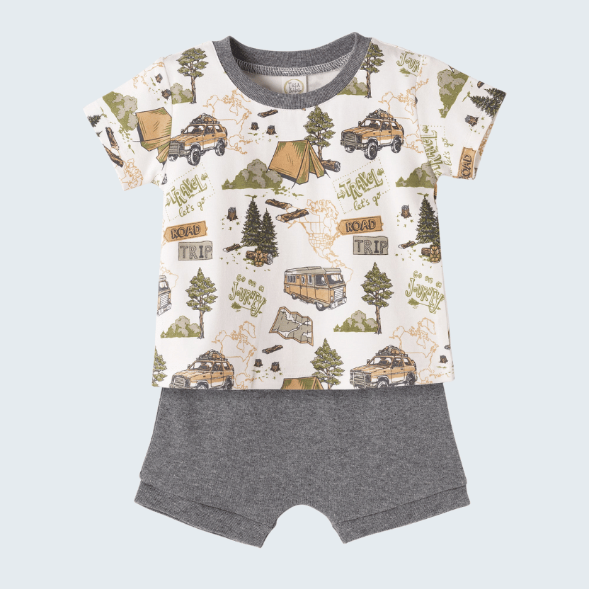 Trailblazer Bamboo T-Shirt & Cotton Shorts Set