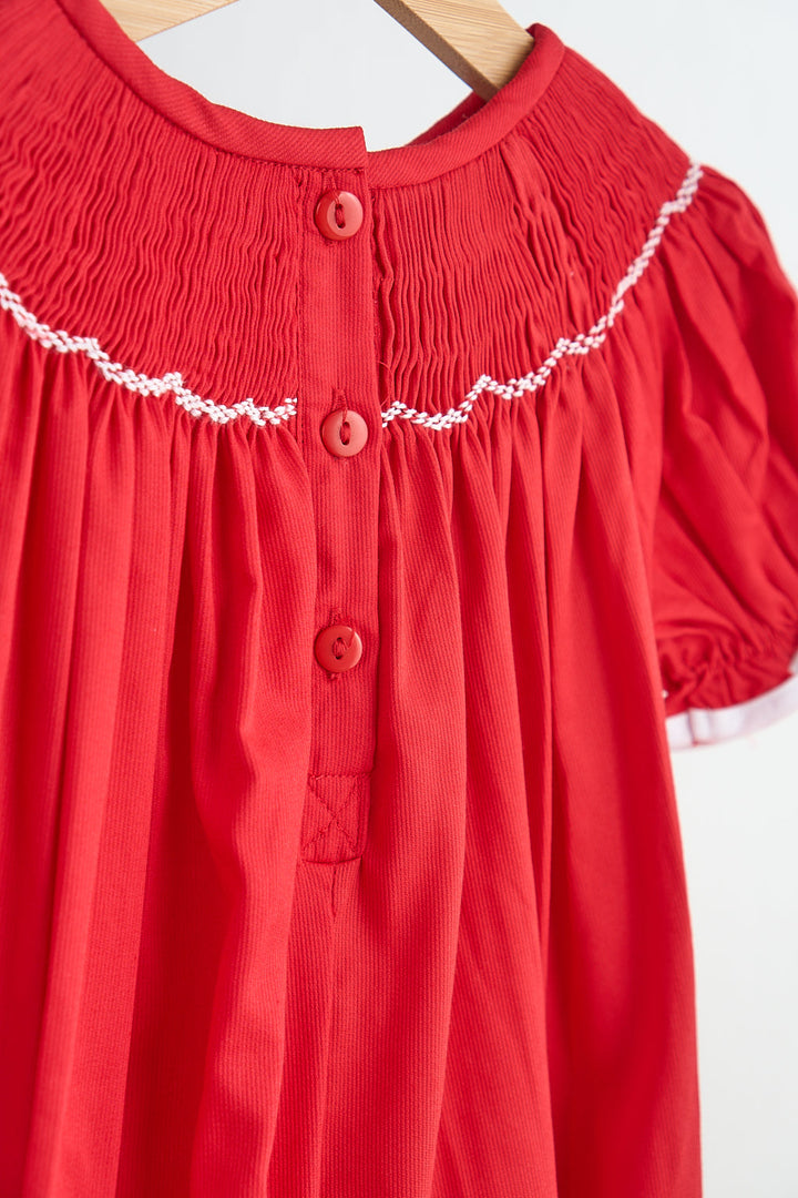 Red Candy Hand Smocked Romper