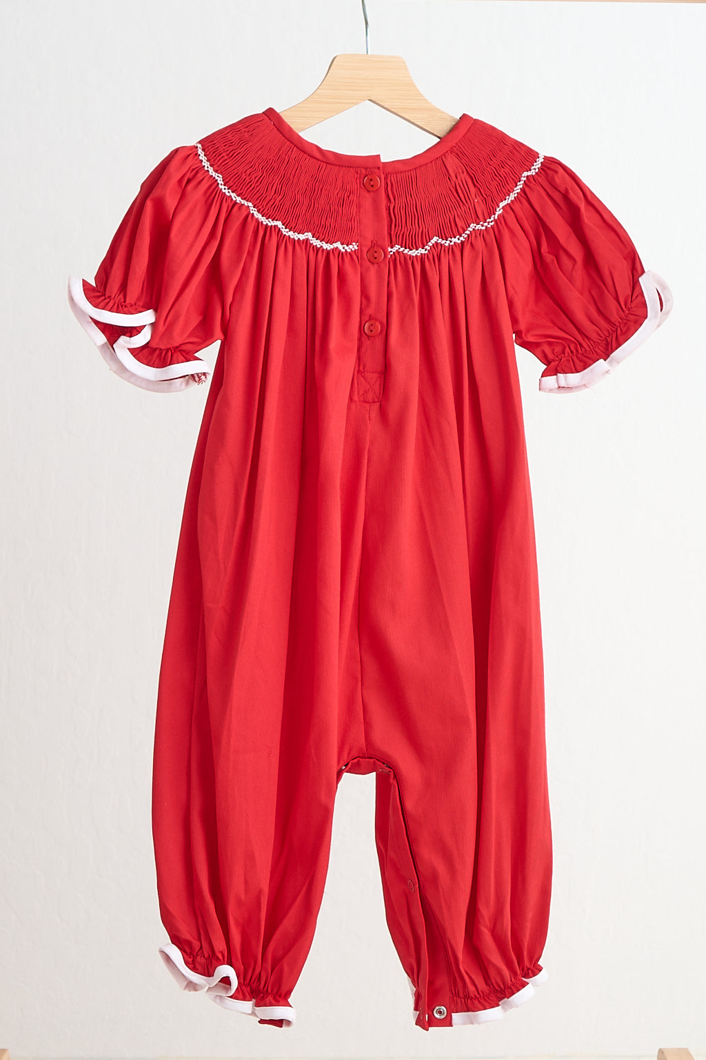 Red Candy Hand Smocked Romper
