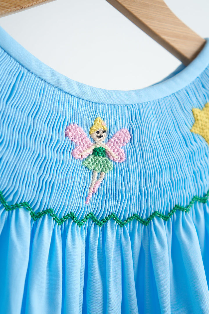 Blue Fairy Hand Smocked Sress
