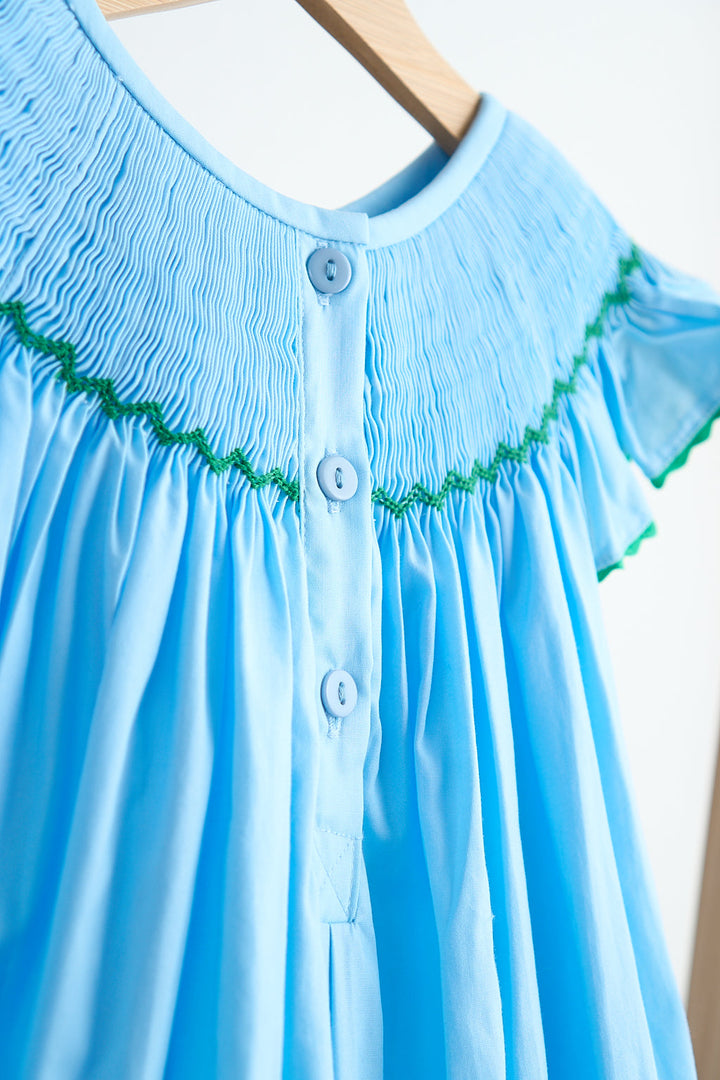 Blue Fairy Hand Smocked Sress