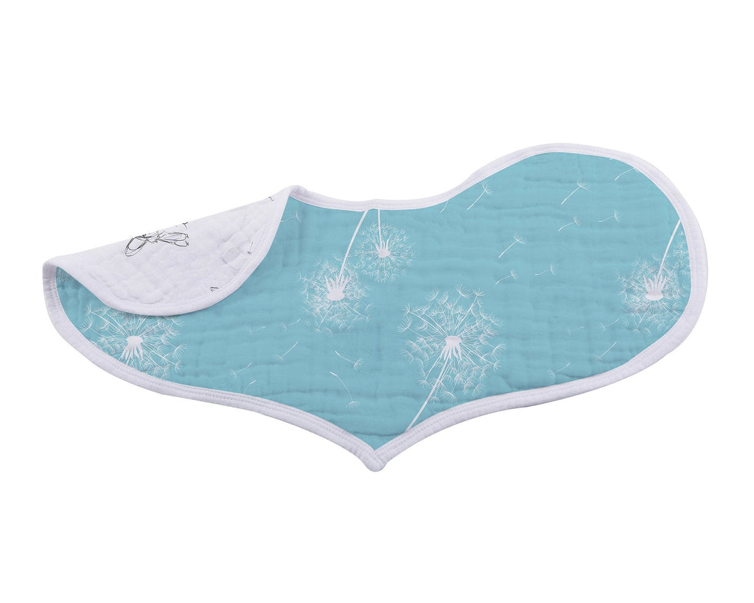 Dandelions Bamboo Heart Bib 2 Pack
