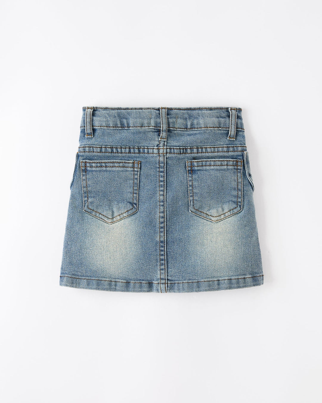 Girls denim skirt with bow details