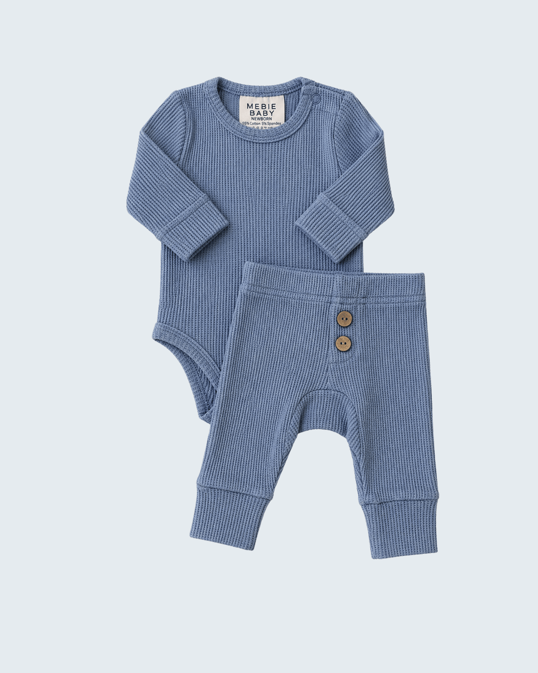 Dusty Blue Waffle Set