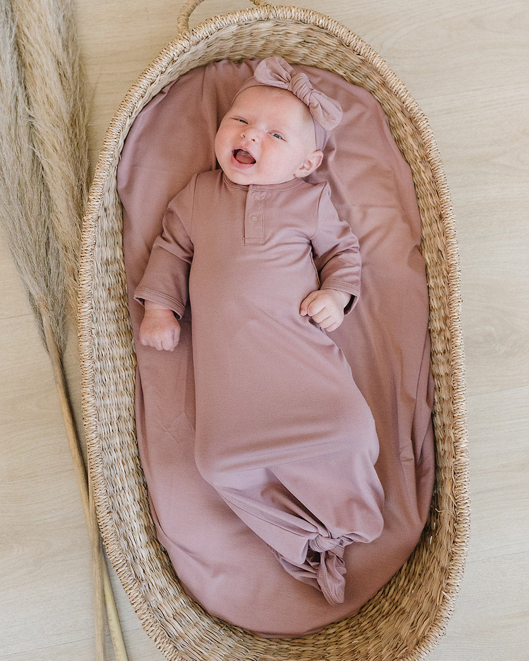 Dusty Rose Bamboo Knot Gown