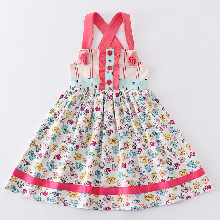 Platinum Floral Print Dress