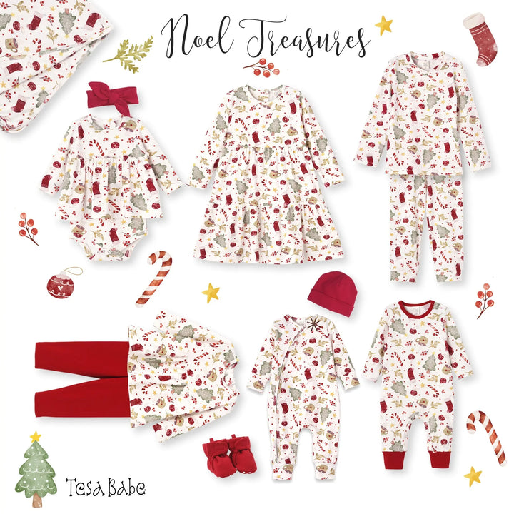 Bamboo Holiday Baby Zip Romper