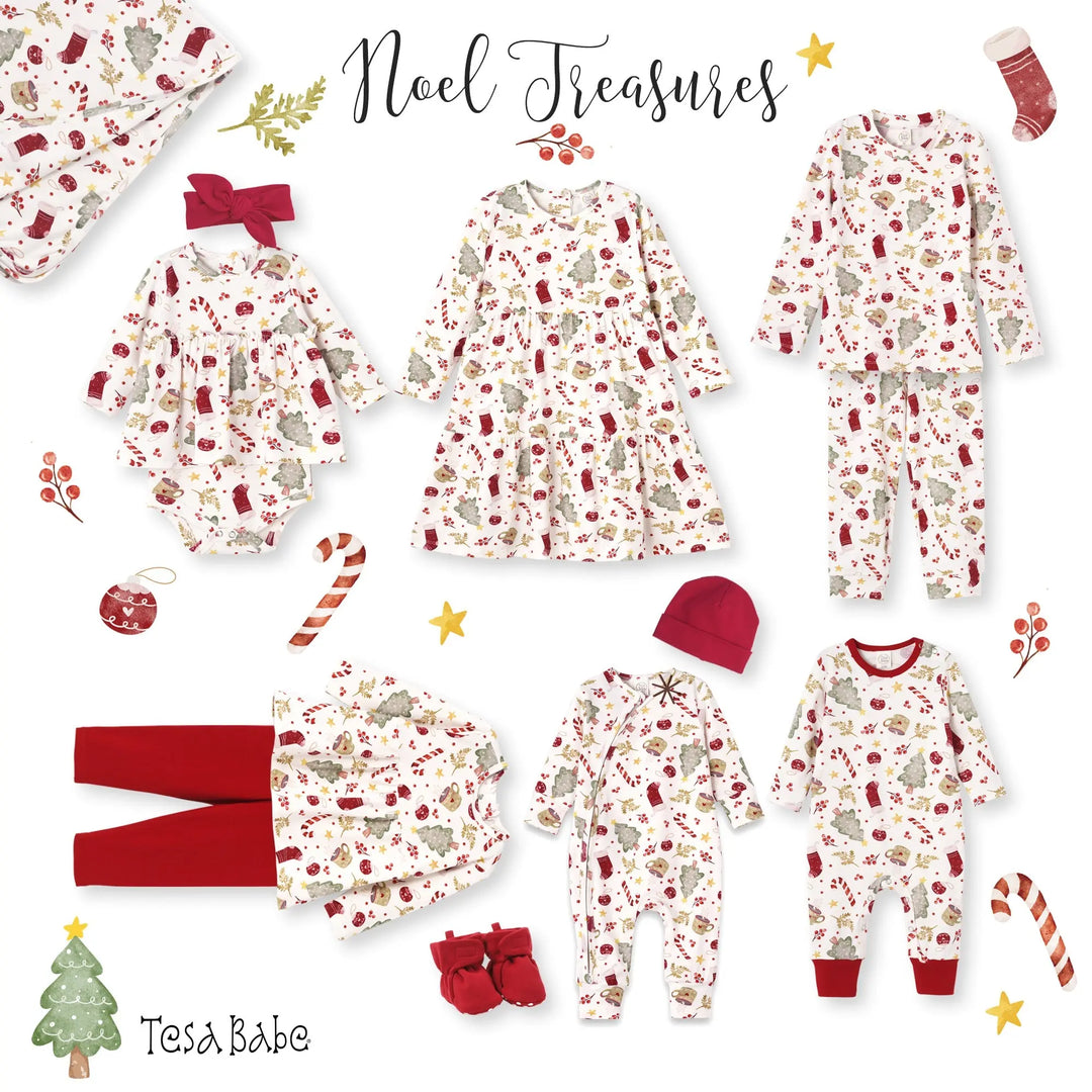 Bamboo Holiday Tiered Twirl Dress