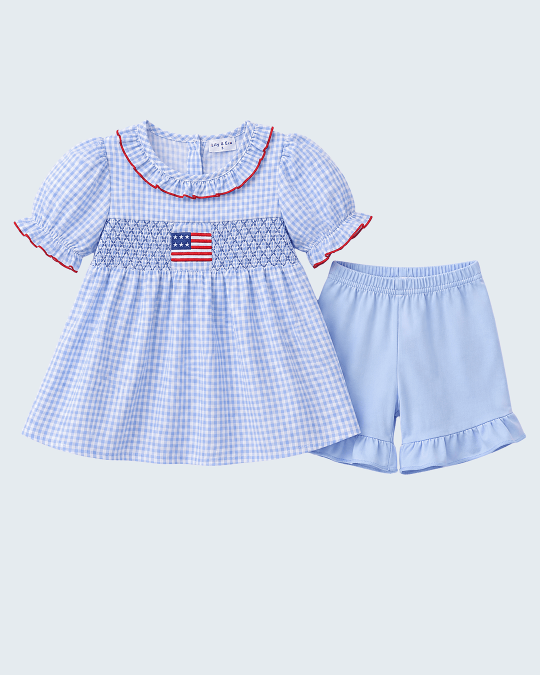 Girls outfit with flag