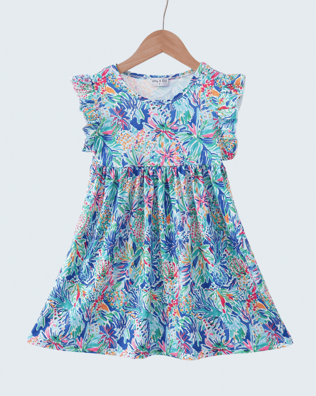 Floral Print Ruffle Dress