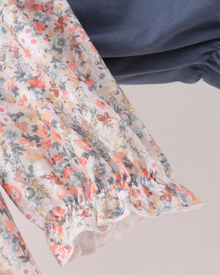 Floral Smocked Lace Bloomer Set