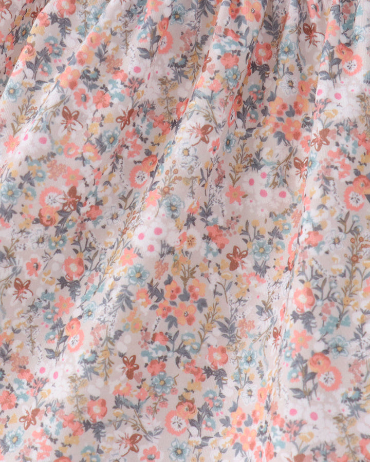 Floral Smocked Lace Bloomer Set